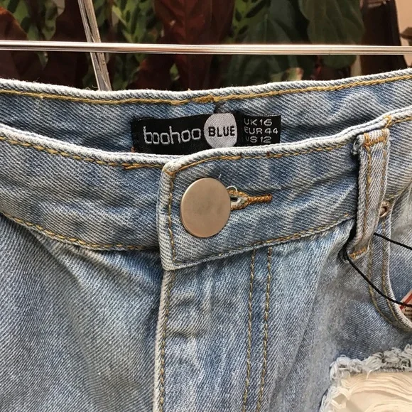 Distressed Jean Shorts NWT - Picture 3 of 9